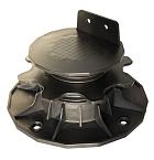 Kunststof balkdragers verstelbaar 3,5 - 7,0 cm, zwart.