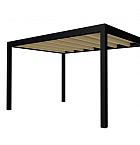 Buitenverblijf plat dak Allure I, vuren, basismodel L/E, 395x303 cm, onbehandeld.