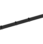 Hillfence metalen hoekpaal, inclusief aansluitingset en afdekkap, 6 x 6 x 160 cm, zwart.