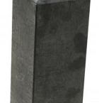 Betonpoer L, 18 x 18 x 50 cm, recht, schroefdraad M20, antraciet.