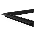 Aluminium daktrim binnenhoek, 4,5 x 4,5 x 40 cm, zwart RAL 9005.
