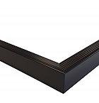 Aluminium daktrim buitenhoek, 4,5 x 4,5 x 40 cm, zwart RAL 9005.