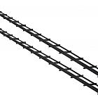 DHZ zwart shutter framewerk, 2 stuks 165 cm tbv 14 planken