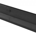 Vuren geschaafd blokhutprofiel 2,8 X 14,5 X 300 cm, zwart gedompeld.