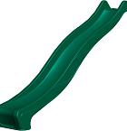 Kunststof glijbaan 290 x 50 cm, 150 cm hoog, groen.