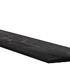 Douglas Zweeds rabat 1 zijde geschaafd, 1 zijde fijnbezaagd 1,1-2,7 x 19,5 x 400 cm, zwart gedompeld.