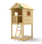 Grenen speeltoestel Larvik, groen geïmpregneerd.