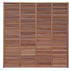 Hardhouten geschaafd tuinscherm Louvre, 180 x 180 cm.