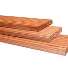 Douglas enkelzijdig geprofileerd dekdeel, 2,5 x 14,5 x 400 cm, onbehandeld.