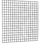 Gaaspaneel met maas 10 x 10 cm stekloos, verzinkte draad, 180 x 180 cm, zwart geplastificeerd.