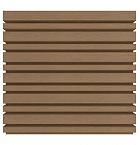 NewTechWood HKC co-extrusie wand bekleding castellation 4325 profiel, 2,5 x 19,6 x 290 cm, Teak.