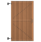 Thermovision Ayous geschaafd latten deur op verstelbaar frame, verticaal, 178 X 99 cm.