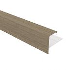 NewTechWood aluminium co-extrusie eindprofiel tbv Castellation PRO, 5 x 5 x 300 cm, Antique