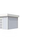 Vuren Topvision Parelhoen, 400 x 300 cm, wanden lichtgrijs en basis wit.