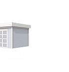 Vuren Topvision Bosuil, 300 x 300 cm, wanden lichtgrijs en basis wit.