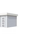 Vuren Topvision Kiekendief, 200 x 300 cm, wanden lichtgrijs en basis wit.