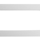 Vuren vast raam met helder glas, 71,2 x 43,8 cm, wit gespoten.