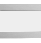 Vuren vast raam met melkglas, 71,2 x 43,8 cm, lichtgrijs gespoten.