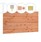 Blokhutprofiel douglas wand C, 278,5 x 224 cm, kleurloos geïmpregneerd.