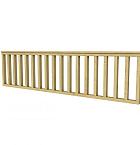 Hekwerk recht vuren type C, 278,5 x 73 cm, groen geïmpregneerd.