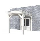 Buitenverblijf aan huis Premium I, vuren, basismodel L/A, 207x299 cm, wit gespoten.