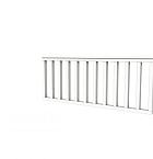 Hekwerk recht vuren type A, 178,5 x 73 cm, wit gespoten.