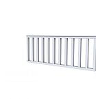 Hekwerk recht vuren type A, 178,5 x 73 cm, lichtgrijs gespoten.