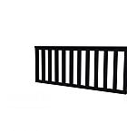 Hekwerk recht vuren type A, 178,5 x 73 cm, zwart gespoten.