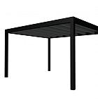 Buitenverblijf plat dak Allure I, vuren, basismodel XL/E, 395x353 cm, antraciet gespoten.