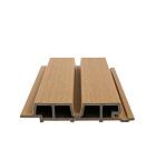 NewTechWood HKC co-extrusie Castellation PRO65 wandbekleding, 3,3 x 18 x 390 cm, Red Cedar.
