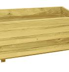 Bloembak rechthoek 39 x 100 x 50 cm (HxBxD), groen geïmpregneerd.