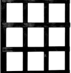 Grenen Trellis robuust 60 x 180 cm, geïmpregneerd en zwart gedompeld.