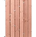 Douglas geschaafde plankendeur op verstelbaar stalen frame, 16 mm, 100 x 195 cm, onbehandeld.