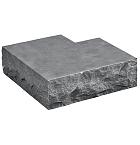 Blue Stone traptrede gekapt hoekstuk inw. 50/35x15 cm.