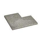 Orient Black strook gevlamd 30 cm breed hoekstuk 50/30x3 cm.