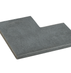 Orient Dark strook gezoet 30 cm breed hoekstuk 50/30x3 cm.