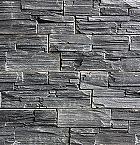 Black Slate XL steenstrip eind/hoekstuk 45/15x15x2-3,5 cm.