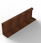 Bloembak Module+ Recht Paneel (A) 90x28 cm