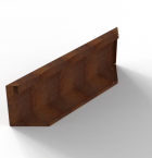 Bloembak Module+ Kopschot paneel (D) 90x28 cm