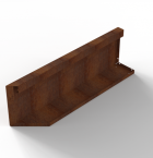 Bloembak Module+ Uitwendig hoekpaneel (B) 90x28 cm R