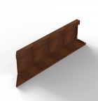 Bloembak Module+ Inwendig hoekpaneel (C) 90x28 cm R