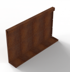 Bloembak Module+ Recht Paneel (A) 90x56 cm