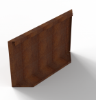 Bloembak Module+ Kopschot paneel (D) 90x56 cm