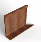 Bloembak Module+ Inwendig hoekpaneel (C) 60x56 cm L