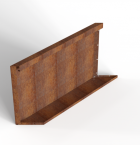 Bloembak Module+ Parallel paneel  (E) 90x56 cm L