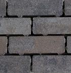 Eco Bricks | Maeslant | Bruin/Zwart | Waterpasserend | Geïmpregneerd | 21x7x8 cm