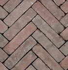 Art Bricks | Fabritius | Rood/Bruin | Getrommeld | 5x20x6 cm