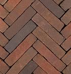 Art Bricks | Bosch | Rood/Paars | Getrommeld | 5x20x6 cm