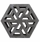 Eco Tegel | Schellevis | Oud Hollands | Antraciet | 37,5x37,5x7 cm