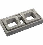 Globe | L muurelement | Grijs | 60x30x9 cm